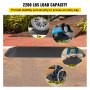 VEVOR Rubber Threshold Ramp, 1.5" Rise Threshold Ramp Doorway, Recycled Rubber Power Threshold Ramp Rated 2200Lbs Load Capacity, Non-Slip Surface Rubber Solid Threshold Ramp for Wheelchair and Scooter