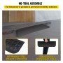 VEVOR Rubber Threshold Ramp, 1.5" Rise Threshold Ramp Doorway, Recycled Rubber Power Threshold Ramp Rated 2200Lbs Load Capacity, Non-Slip Surface Rubber Solid Threshold Ramp for Wheelchair and Scooter