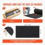 VEVOR Non Woven Geotextile Fabric Under Gravel, 1.2 x 30.5 m 226.8 g Driveway Fabric Landscape Fabric, Heavy Duty Weed Barrier Fabric, Ground Cover Weed Control Fabric, French Drains Drainage Fabric, Black