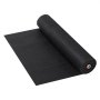 roll of black VEVOR geotextile fabric, partially unrolled on a white background.