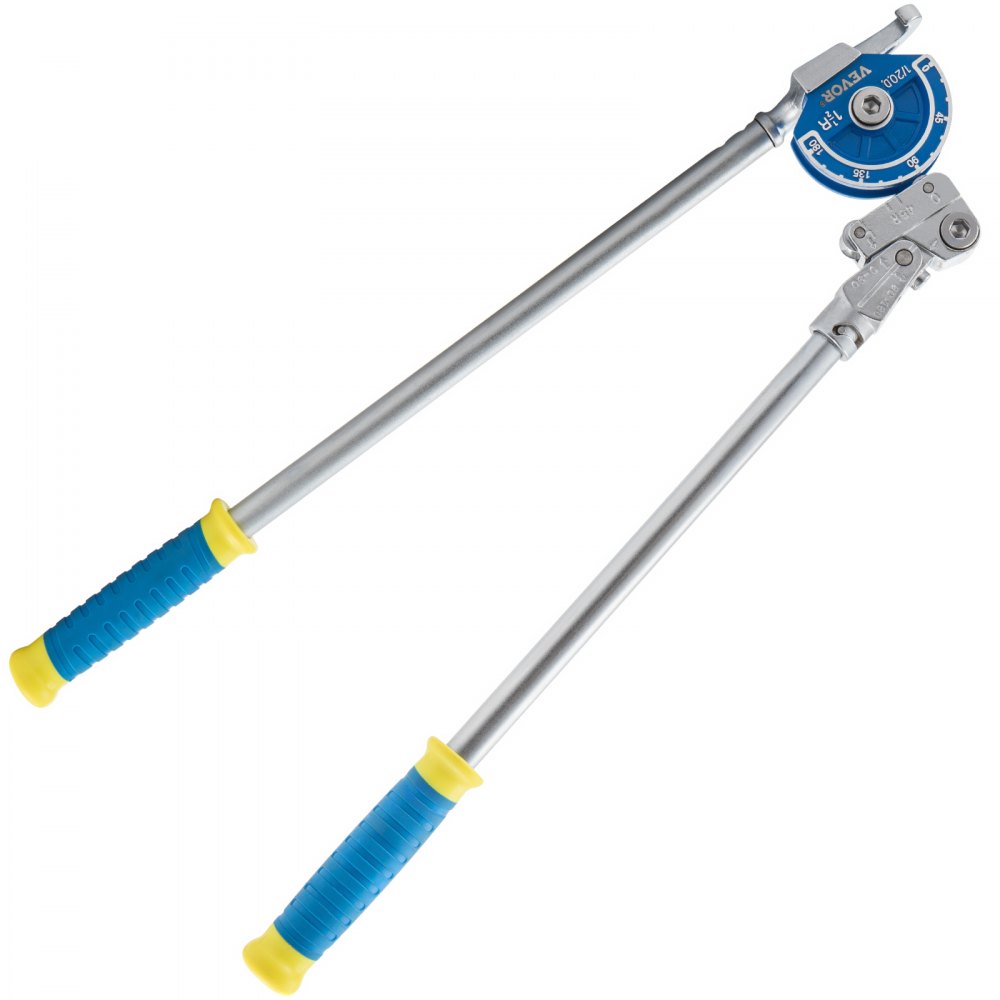 VEVOR Tube Bender, 1/2 inch Pipe Bending Capacity 180 Degrees Manual Bending, for Aluminum and Stainless Steel Pipes in HVAC, Heating Pipe System