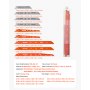 VEVOR Reciprocating Saw Blades, 32-Piece, Various Sizes Bi-Metal Reciprocating Saw Blade Set with Universal Shank, for Metal and Wood Cutting, Sharp Teeth for Fast and Smooth Cuts, Orange and Gray