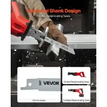 VEVOR Reciprocating Saw Blades 32-Piece Bi-Metal for Cutting Metal and Wood