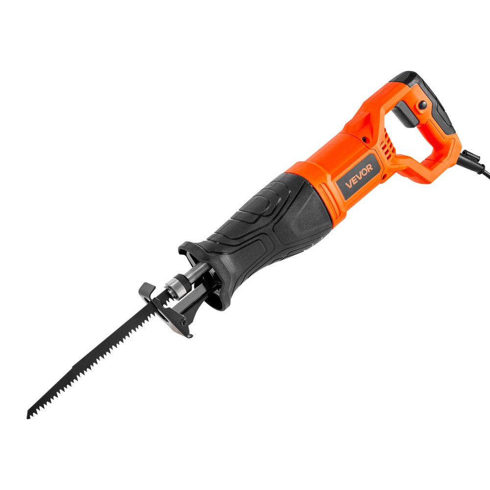VEVOR Corded Reciprocating Saw, 120 Volt 7.5 Amp, 2800 SPM Variable Speed, 1-1/8 inch Stroke Length, Electric Reciprocating Saw with 8 Blades and Carrying Bag, for Wood, Metal, and Plastic Cutting