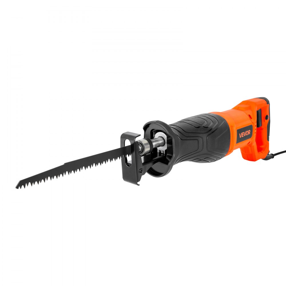 VEVOR Corded Reciprocating Saw, 120 Volt 7.5 Amp, 2800 SPM Variable Speed, 1-1/8 inch Stroke Length, Electric Reciprocating Saw with 8 Blades and Carrying Bag, for Wood, Metal, and Plastic Cutting