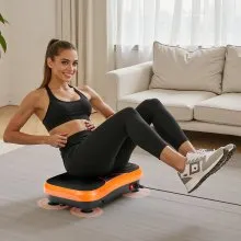 Vibration Plate Exercise Machine Whole Body Shaker Fitness Platform Orange