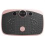 VEVOR Vibration Plate Exercise Machine, Whole Body Shaker with Magnetic Acupoints for Lymphatic Drainage and Weight Loss, Home Workout Gym Fitness Equipment with 2 Resistance Bands for Women Men, Pink