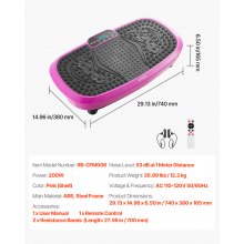 Vibration Plate Exercise Machine Full Body Fitness with Magnetic Acupoints