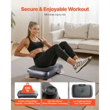Vibration Plate Exercise Machine Whole Body Shaker Fitness Platform Black
