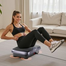 Vibration Plate Exercise Machine Whole Body Shaker Fitness Platform Black