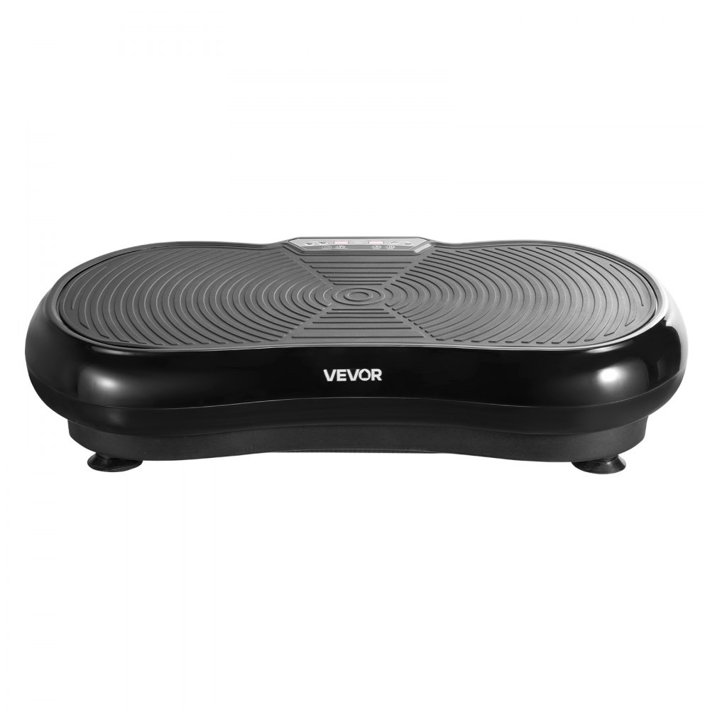 VEVOR Vibration Plate Exercise Machine, Whole Body Shaker for Lymphatic Drainage and Weight Loss, Home Workout Gym Fitness Equipment with 2 Resistance Bands, Vibrating Platform for Women Men, Black