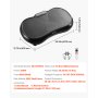 VEVOR Vibration Plate Exercise Machine, Whole Body Shaker for Lymphatic Drainage and Weight Loss, Home Workout Gym Fitness Equipment with 2 Resistance Bands, Vibrating Platform for Women Men, Black