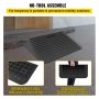 VEVOR Rubber Threshold Ramp, 3" Rise Threshold Ramp Doorway, Recycled Rubber Power Threshold Ramp Rated 2200 Lbs Load Capacity, Non-Slip Surface Rubber Solid Threshold Ramp for Wheelchair and Scooter