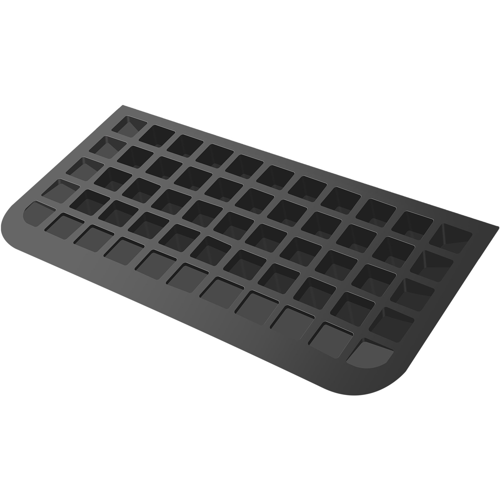 VEVOR Rubber Threshold Ramp, 3" Rise Threshold Ramp Doorway, Recycled Rubber Power Threshold Ramp Rated 2200 Lbs Load Capacity, Non-Slip Surface Rubber Solid Threshold Ramp for Wheelchair and Scooter