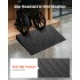 VEVOR Rubber Kerb Ramp Rubber Threshold Ramp 102mmH 1t Load Wheelchair Access