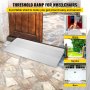 VEVOR transitions modular entry ramp for wheelchairs, ideal for home, garden, and barn.
