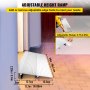 adjustable entry ramp with height range 0.75-2.25in for doorways. VEVOR transitions modular entry ramp.