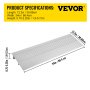 VEVOR Transitions Modular Entry Ramp, 2" Rise Door Threshold Ramp, Aluminum Threshold Ramp for Doorways Rated 800lbs Load Capacity, Adjustable Threshold Ramp for Wheelchair, Scooter, and Power Chair