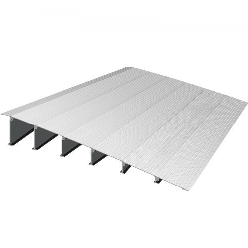 VEVOR Transition Entry Ramp Modular Threshold Ramp Aluminum 6" Rise Rated 800lbs