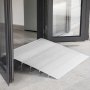 VEVOR Transitions Modular Entry Ramp, 6" Rise Door Threshold Ramp, Aluminum Threshold Ramp for Doorways Rated 800lbs Load Capacity, Adjustable Threshold Ramp for Wheelchair, Scooter, and Power Chair