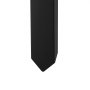black VEVOR fence post anchor kit with pointed end for stability and durable construction.