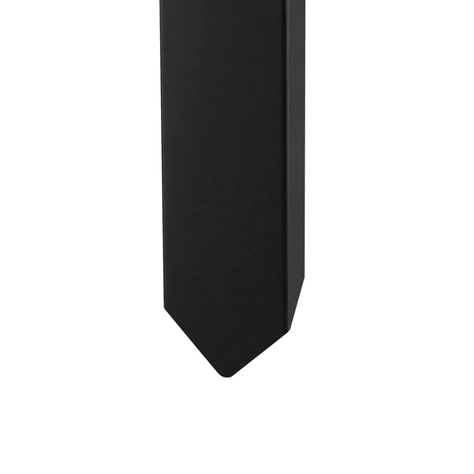 black VEVOR fence post anchor kit with pointed end for stability and durable construction.
