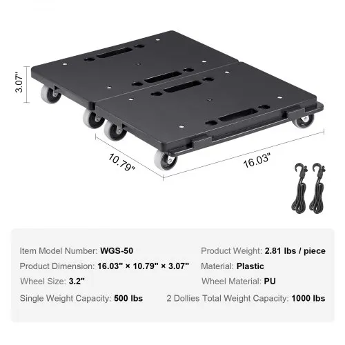 Plastikust transpordialus 227 kg, ühendatav, 2 tk — pilt 7