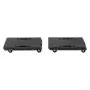 VEVOR Furniture Dolly, 226.8 kg Capacity Each Count, Furniture Mover with Wheels, Portable Moving Rollers 4 Wheels Heavy Duty, Small Flat Dolly Cart with Interlocking for Heavy Furniture, 2 Pack, Black