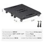 VEVOR Furniture Dolly, 227 kg Capacity Each Count, Furniture Mover with Wheels, Portable Moving Rollers 4 Wheels Heavy Duty, Small Flat Dolly Cart with Interlocking for Heavy Furniture, 2 Pack, Black