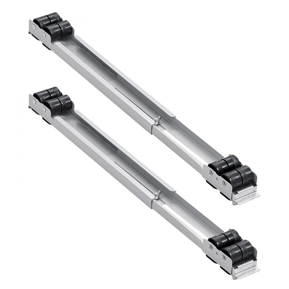 VEVOR Heavy Duty Furniture Appliances Rollers, 299.4 kg Total Load, Extendable Appliance Rollers Mobile Washing Machine Base, Fridge Stand Dolly Movers for Refrigerators, Dryers, Dishwashers, White