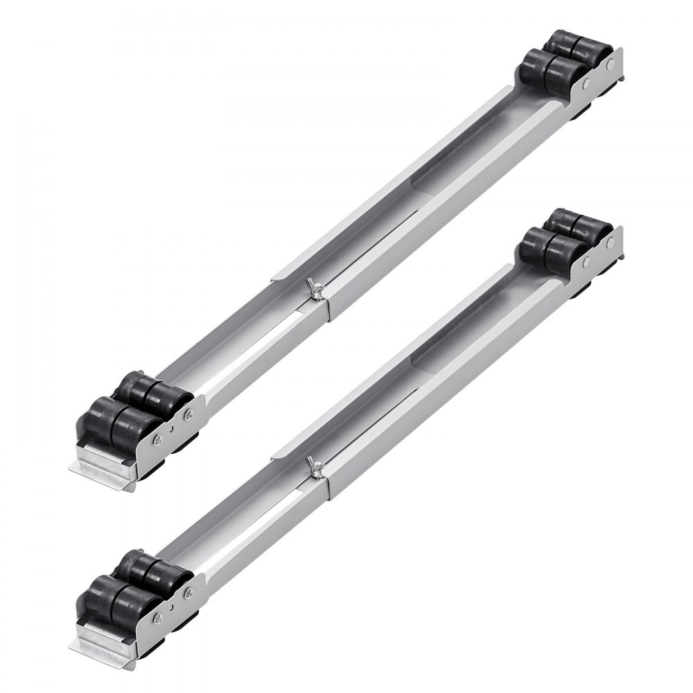 VEVOR Heavy Duty Furniture Appliances Rollers, 299.4 kg Total Load, Extendable Appliance Rollers Mobile Washing Machine Base, Fridge Stand Dolly Movers for Refrigerators, Dryers, Dishwashers, White