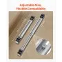 VEVOR Heavy Duty Furniture Appliances Rollers, 299.4 kg Total Load, Extendable Appliance Rollers Mobile Washing Machine Base, Fridge Stand Dolly Movers for Refrigerators, Dryers, Dishwashers, White