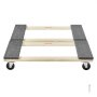 VEVOR Furniture Dolly, 1000 lbs Each Load Capacity, 2 Packs, 18" x 30", 8 x 3" PP Swivel Casters, Heavy Duty Hardwood Furniture Moving Dolly, Mover's Dolly, Moving Cart with Wheels for Heavy Furniture