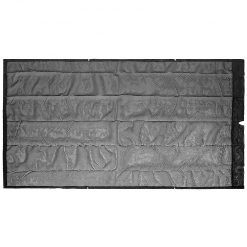 VEVOR Dump Truck Mesh Tarp 8'X14', Black Mesh Tarp with Grommets, Heavy Duty Mesh Tarp 6'' Pocket Opening Shade, PVC Coated Trailer Tarp, for Truck Bed Cover