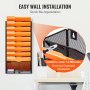 VEVOR File Wall Rack Mesh Wall File Holder 1 peça 10 bolsos para escritório/escola