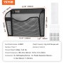 VEVOR File Wall Rack Mesh Wall File Holder 6 peças 1 bolso para escritório e escola