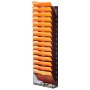 VEVOR Archivador de pared de malla de una sola pieza con 16 bolsillos, carpeta de pared para guardar revistas, correo, papel y documentos, organizador de archivos de pared de metal con etiqueta de identificación, para oficina, hogar y escuela