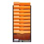 VEVOR File Wall Rack, Two-Piece 10 Pockets Mesh Wall File Holder, Wall Mounted Magazine Mail Paper & Document Storage Folder, Metal Wall File Organizer with Nametag Label, for Office Home & School