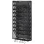 VEVOR File Wall Rack, Two-Piece 10 Pockets Mesh Wall File Holder, Wall Mounted Magazine Mail Paper & Document Storage Folder, Metal Wall File Organizer with Nametag Label, for Office Home & School