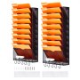 VEVOR File Wall Rack, Two-Piece 10 Pockets Mesh Wall File Holder, Wall Mounted Magazine Mail Paper & Document Storage Folder, Metal Wall File Organizer with Nametag Label, for Office Home & School