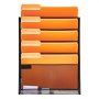 VEVOR File Wall Rack, One-Piece 6 Pockets Mesh Wall File Holder, Wall Mounted Magazine Mail Paper & Document Storage Folder, Metal Wall File Organizer with Nametag Label, for Office Home & School