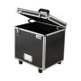 VEVOR Portable File Storage Box, 395 x 320 x 380 mm Internal Chest Size, Locking Mobile Business Case with Telescopic Handle, Hand pull File Case for Office Home, Offices, Hospitals, Banks