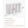 VEVOR Literature Organizer, 36 Compartments Office Mailbox with Detachable Shelves, Wooden Mailbox Sorter with Particle Board, Countertop Office Home Storage Organizer for File, Document, Paper, White