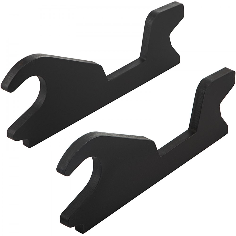VEVOR Orejas de cubo de fijación rápida, orejas de cubo de excavadora de 3/4 pulgadas de grosor, 2 piezas de accesorio de orejas de cubo, acero con revestimiento negro con artesanía de metal precisa, compatible con KX040 KX71 KX91 KX121