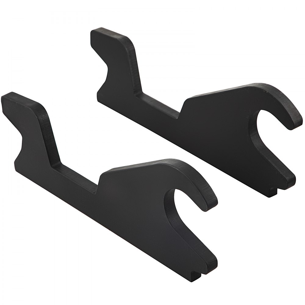 VEVOR Orejas de cubo de fijación rápida, orejas de cubo de excavadora de 3/4 pulgadas de grosor, 2 piezas de accesorio de orejas de cubo, acero con revestimiento negro con artesanía de metal precisa, compatible con KX040 KX71 KX91 KX121