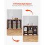 VEVOR Literature Organizer, 27 Compartments Office Mailbox with Removable Shelves, Wood Mailbox Sorter Particle Board Office Home Classroom Storage, File Sorter for File, Document, Paper, Dark Brown