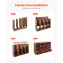 VEVOR Literature Organizer, 36 Compartments Office Mailbox with Removable Shelves, Wood Mailbox Sorter Particle Board Office Home Classroom Storage, File Sorter for File, Document, Paper, Retro Brown