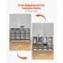 VEVOR Literature Organizer, 36 Compartments Office Mailbox with Adjustable Shelves, Wooden Mailbox Sorter Medium Density Fiberboard Office Home Classroom Storage for Files, Documents, Papers, White