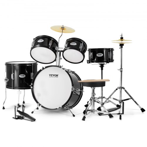 VEVOR Kids Drum Set, 5-Piece, 16 in Beginner Full Drum Set with