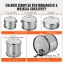 VEVOR Adult Drum Set, 5-Piece, 22 inches Complete Full Size Drum Kit with Bass Toms Snare Floor Drum Adjustable Throne Stands Cymbal Hi-Hat Pedal and Drumsticks, Beginner Drum Kit for Adults, Silver